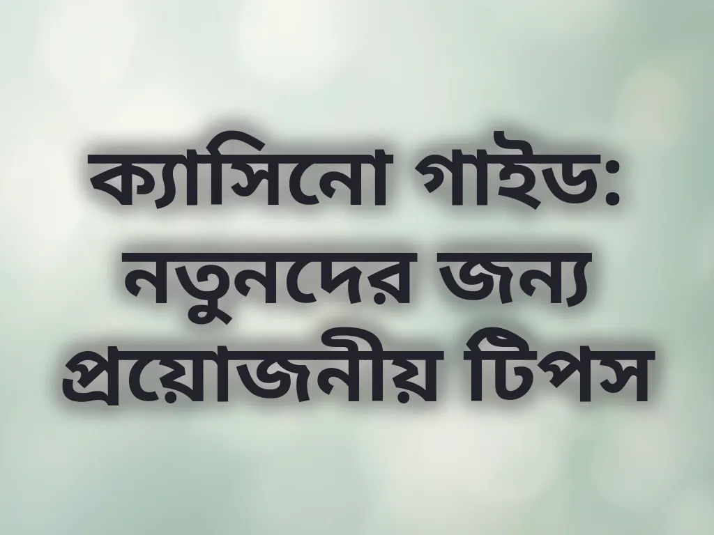 ক্যাসিনো গাইড